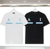 24SS 남자 T 셔츠 하이 스트리트 티 스프링 여름 편지 인쇄 패션 오버 사이즈 스케이트 보드 남자 여자 Tshirt S-3XL