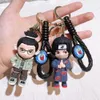 Designerschlüsselkettenzubehör Naruto Schlüsselkette für Männer weiche Kunststoffpuppe Naruto Silicon Anhänger Auto Schlüsselkette Geschenk