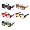 Solglasögon AEVOGUE Women Eyewear Fashion Men Accessories Big Colorful Frame Outdoor UV400 AE1571