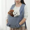 Sac pour animaux de compagnie de poitrine d'hiver grande capacité pour chien et sac de chat imperméables et un sac pour animaux de compagnie portable résistant au vent 231221