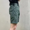 Shorts masculinos de verão resistente ao desgaste tático de desgaste multi-bolso esportes de escalada ao ar livre calças de combate