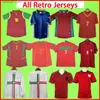 Fans Tops Tees Portugal Retro Soccer Jerseys Portugieser 1966 1969 1998 1999 2000 2002 2004 2006 2010 2012 FIGO Portuguesa Chemises de football Vintage Portugais 66 69 98