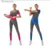 Active Sets Women 2pcs Seamless fitness Yoga suit Without chest pad Gym sportswear set knitted gradient clothing suits sizeL231221