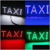 Andere exterieuraccessoires Autokoplampen 4 kleuren Taxi Cab Windsn Voorruitbord Wit Led-lichtlamp Bb Zz Drop Delivery Automobiles Dhz9K