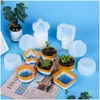 Formar Sile Plant Pot Forms Cactus Sucent Flower Planter Epoxy Harts Casting Mods Diy Arts Drop Delivery Jewelry Tool Dhgarden Dhekl