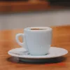 Nuova Point Professional Competition Level ESP Espresso S Glass 9mm Tjock Ceramics Cafe Espresso Mugg Coffee Cup Saucer Set 231220