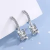 Kolczyki Dangle Solidling Srebrne kolczyki Diamentowy Jewelry kamień aros mujer oreja bizuteria 925 biżuteria diwenfu