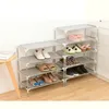 Novo suporte para armário de barragem de sapatos de armazenamento de tecido não tecido 2 3 4 5 6 Camadas Selecione Prateleira DIY Furniture 201109272E
