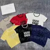 ラインストーンの女性ジャンパートップTシャツcontrastカラーレターニットティーティーショナルスリーブラグジュアリーデザイナージャンパーシャツ