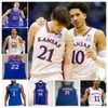 Alfândega Parker Braun Kansas Jayhawks Jerseys Mulheres Juventude Mulheres Costuras Justin Cross Chris Carter Johnny Furphy Jamari McDowell Wilder Evers