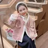 Down Coat Girls' Velvet Winter Children's Imitation Suede Thicked Cotton Jackets Korean Fashion Stand Collar Zipper Outerwear