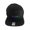 Lysande LED Cap DIY Anpassade ord Flashing Scrolling Message LED CAPS Party Hat laddningsbar Bluetooth Programmerbar LED -hattar 231220