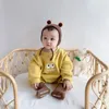 Baby Clothes Autumn and Winter Set Heavy Onesie Fleece Pajamas 231220