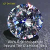 Gran Real 1CT 6 5MM Color DE VVS1 3EX corte piedra de diamante suelta moissanita entera para Ring312E