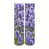 Damensocken, schöne Lavendel-England-Natur, lila Blumen, Strümpfe, Winter, antibakteriell, Damen, weich, atmungsaktiv, Radfahren