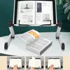 Foldable Reading Book Holder Bookcase Stand for Cookbook PC 360 Degree Adjustable Support Desk Organizer 231220