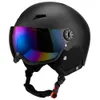 Casques de neige EPS Lunettes de ski coupe-vent Casque de ski intégralement moulé avec coque ABS durable Accessoires de snowboard moto 231220