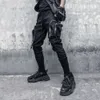 High Street Overalls Zipper Three-dimensional Large Pockets Hip Hop Lun Energy-saving Beam Male Feet Pants