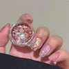 Nail Glitter Manicure paljetter Fairy glänsande söta oregelbundna färgtillbehör inte lätt att bleka blixt