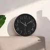 Horloges murales 10/8 pouces horloge sans tic-tac silencieuse à piles ronde montre décor pour la décoration de salon de bureau à domicile