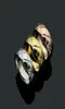 Titanium Steel Gold Silver Rosy Love Ring Män och kvinnor Pastillringar för älskare Fashion Jewelry Par Gift 3 Färgstorlek5115852537