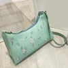 Sacos de noite Pequeno Tote Bolsa Macia PU Couro Meninas Bolsa Mulheres Underarm Lace Floral Bolsa Costura Hobo 2023 Feminino Embreagem