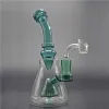 Bangs de bécher en verre Bong Tornado Percolateur Percolateur Vortex Water Pipes de 8 pouces DAB RIGS GRANDE À L'HUILE EN COUPE AVEC LES CHANGEMENTS ET PIEU