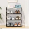 Multi layer X shaped Shoe Rack Hanger Assembled Cabinet Household Dust proof Storage One pc Molding Save Space 231221