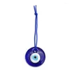 Porte-clés chanceux turc grec mauvais œil bleu pendentif lampe travail verre voiture maison amulette bijoux accessoires livraison directe
