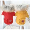 Vestuário para cães 2021 roupas de cachorro quente jaqueta de inverno roupas para cães pequenos médios casaco pet vestuário chihuahua drop entrega home jardim pe dh1ms