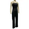 Dames tweedelige broek avond jumpsuit jas set elegante onregelmatige zoom mouwloos voor formele Ol pendelen dame vrouwen