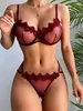 Lingerias de lingerie sensual de lingerie de chegada OEM Define lingerie erótica transparente de poliéster sexy oeem odm 12 pcs exótico