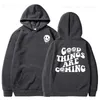 Herren gute Dinge kommen Hoodies Männer Modebrief Grafik gedruckte Sweatshirts Frauen lässig Harajuku Streetwear Pullover Sudadera T231221