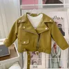 Spring Autumn Boys Giane in pelle per 2-8 anni Classici Banno bambino per bambini Abbigliamento per bambini Abbigliamento per bambini Coat di mosca con cerniera 231221