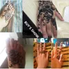 Natuurlijke tijdelijke Flash Tattoo Plakken Zwarte Henna Body Paint Arts Wegwerp Kegels Sexy Crème lnks Indiase Bruiloft Mode 231220