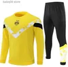 Fans zijn bovenaan T -stukken 22 23 24 Dortmund Borussia Tracksuit voetbalsets Trainingspak Survetement Fnmecha Kamara 2023 2024 Reus Bellingham Hummels Reyna Brandt Men Kids Kit M