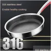 Pans Home Mti-функциональная стейк-сковорода без стика пирог Stemlet Omelet Products Fring 316 Drop Drop Drop Garden Kitc Dhoy6