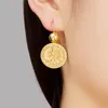 Dangle Earrings Hit Copper 10 Franc Coins Drop For Women Pendant Earring Party Jewelry Women's Vintage Ethnic