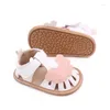 Babyschoenen 0-18M Zomer Geboren Baby Peuter Baby Meisjes Comfort Ademende Sandalen Schoenen Zonnebloem Platte Hak Rubber Zacht 3 Kleuren