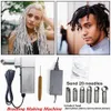 Anslutningskontakter EU Plug mini handhållen bärbar deadlocs virkning av flätning gör maskin för snabb enkel diy dreadlocks hår y230828