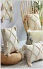 Beige Linen Cotton Cushion Cover 30x50cm45x45cm Tassels Embroidery Pillow Cover Home Decor Sofa PillowCase Pillow Sham 2103159984262