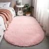Oval matta för vardagsrum stora storlek mattor plysch fluffiga barns sovrum barn sovrum håriga mjuka fotmattor heminredning 231221