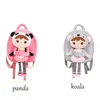 Crianças personalizadas desenho animado 3D Koala Panda Plush Kids Backpack Gardengarten Boys and Girls School Bags Mochila Infantil 231220