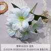 Simulering Lily Single Feel 5 Head Lily Home Living Room Decoration Decorative Flowers Photography Dekorativa falska blommor GDX