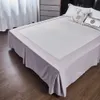 Solido colore angolare aperto gonna da letto per letto spazzolato foglio di copertina di casa el letto letto letto doppio/re/queen/queen size 231221