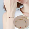 Bracelets à maillons colorés en acier inoxydable 2024 pour femmes, chaîne multicolore en cristal doré, bijoux cadeau