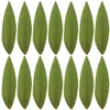 Servis uppsättningar 100 datorer gröna sushiblad sashimi dekorativ blad kall skål prydnad ost form konstgjord
