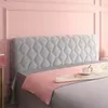 Tjockna quiltad sänghuvudskydd sammet plysch headboard täcker mjuka fasta färg sängar bakåtskydd slipcovers tvättbar heminredning 231221