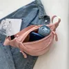 Kobiety procowy pakiet talii płócienna moda torba do biegania prosta swobodny kolor przenośny pasek wodoodporny 2023 231220
