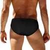 Men's Swimwear Metal Buckle Sexy Close Fitting Buttocks Swimming Pants Beach Shorts Pure Cotton